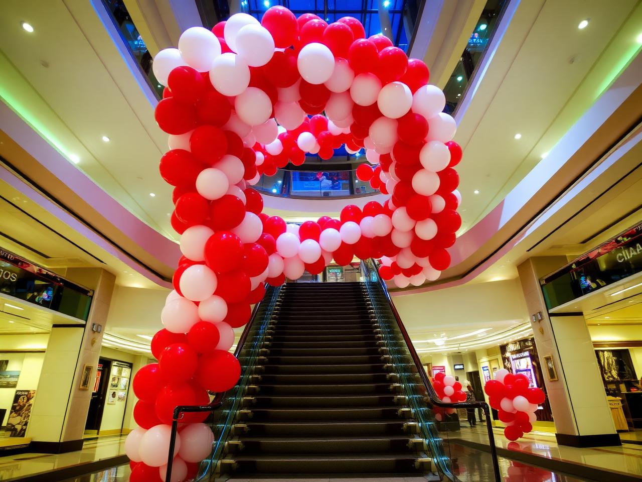Mall-Eröffnung mit XXL-Ballonbogen